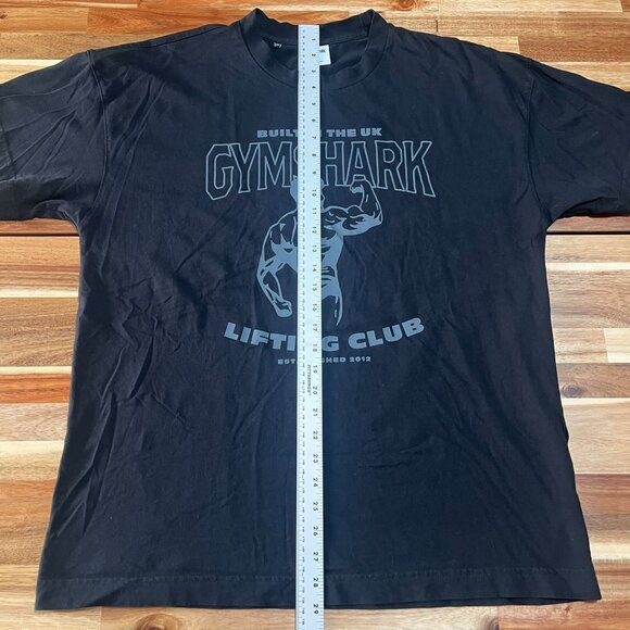Gymshark Shirt Mens Larg Black Lifting Club Graphic Gym Fitness Workout Training - Picture 7 of 9